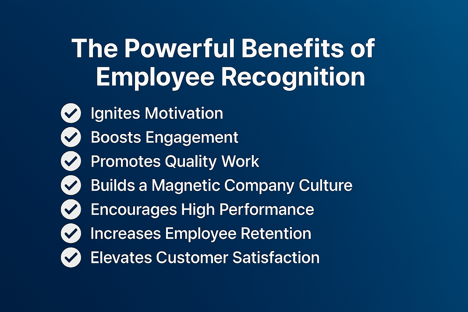 Why choose us - Benefits of employee recognition